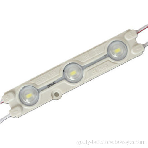 LED Module With Lens SMD5050 3LEDs Waterproof 12V
